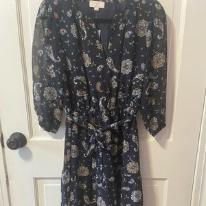 Loft - XSP - polyester RUNS BIG, MIDI dress